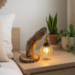 Lampe de chevet flottée